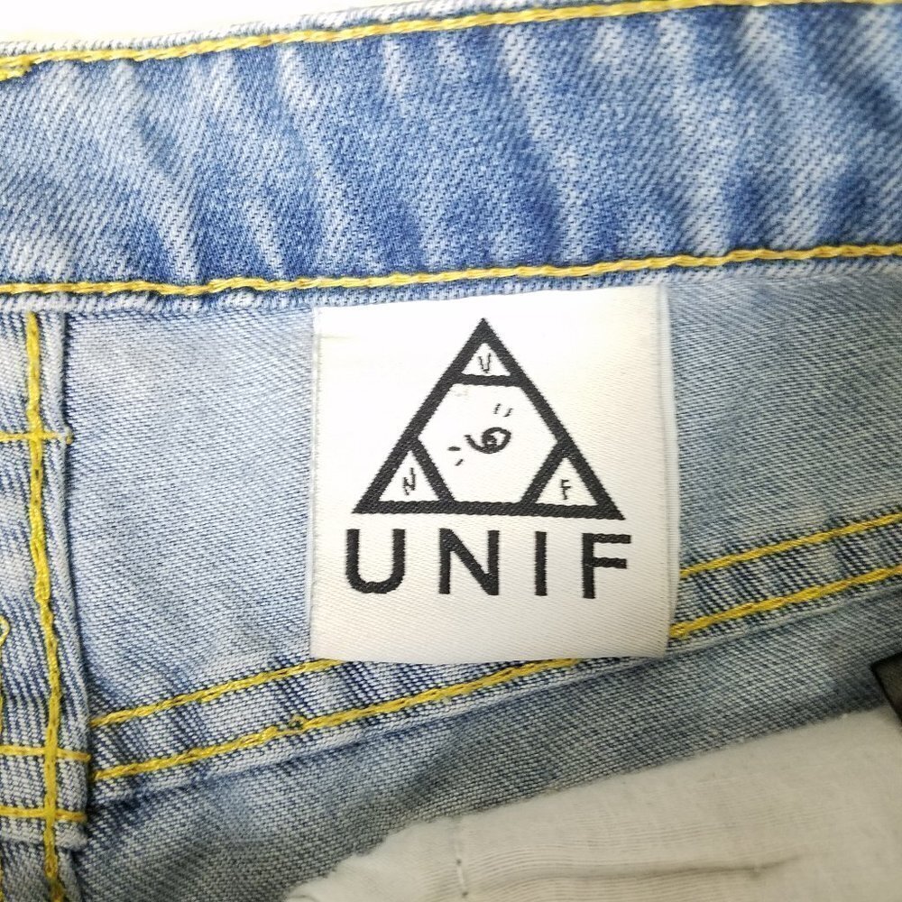 UNIF Cutoff Distressed Denim Shorts No Tag Size 6 - Picture 4 of 4